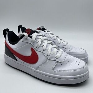 Nike Court Borough Low 2 White/University Red-Black